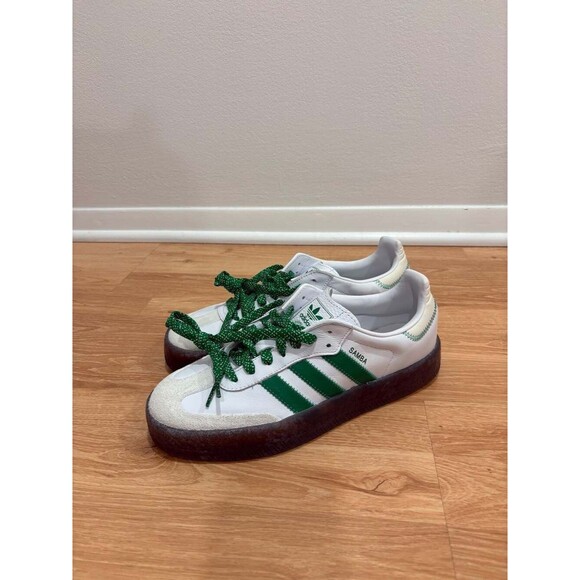 adidas Shoes - adidas Sambae Women's Shoes Cloud White Green IE9105